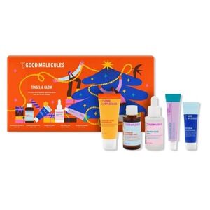 Good Molecules Tinsel & Glow Skincare Set 5-Piece Gift Box